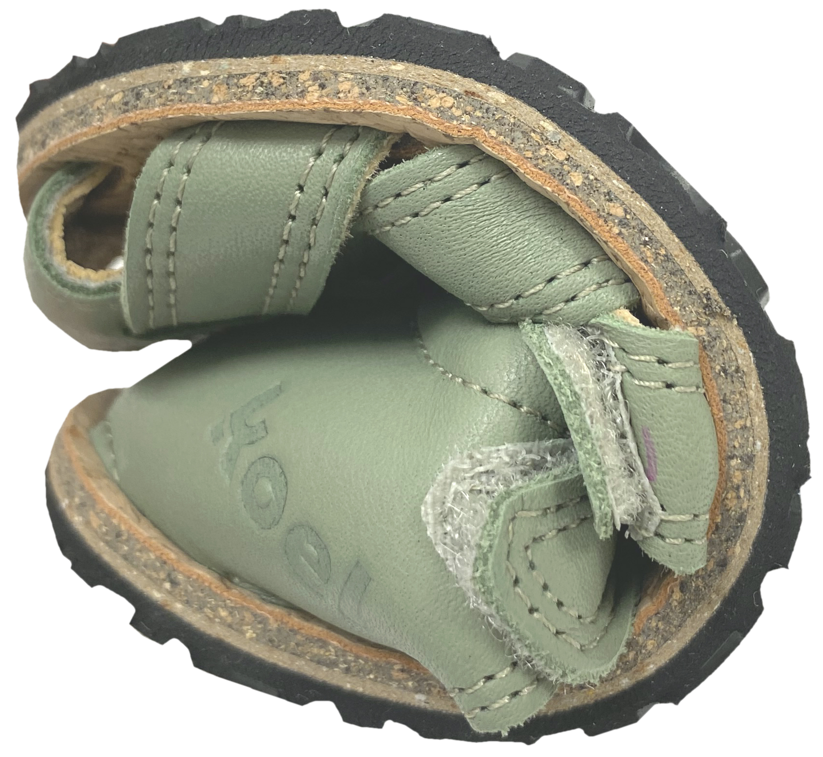 Barfußschuhe / Römersandale Zehen & Fersenschutz, Nappa Leder ARIN in Olive von KOEL 24M008.101