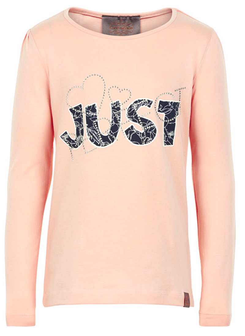 Schickes LA Shirt in Rose Smoke mit Straß verziert von CREAMIE Modell KRISTELlashirt