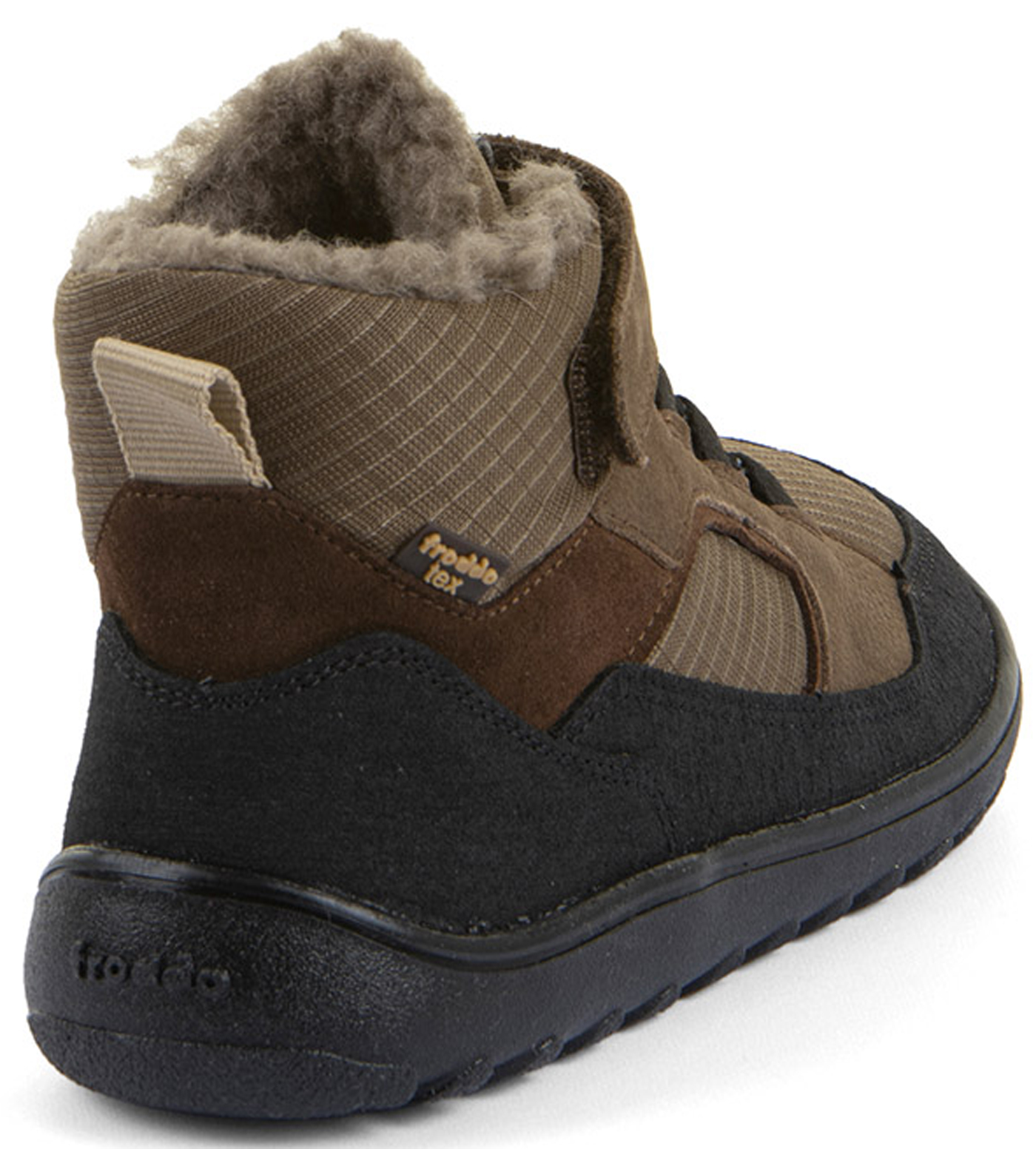 Waldkita Barfußschuh + Schurwollfutter & TEX M. Barefoot UP Path von FRODDO Dark Brown G3110288