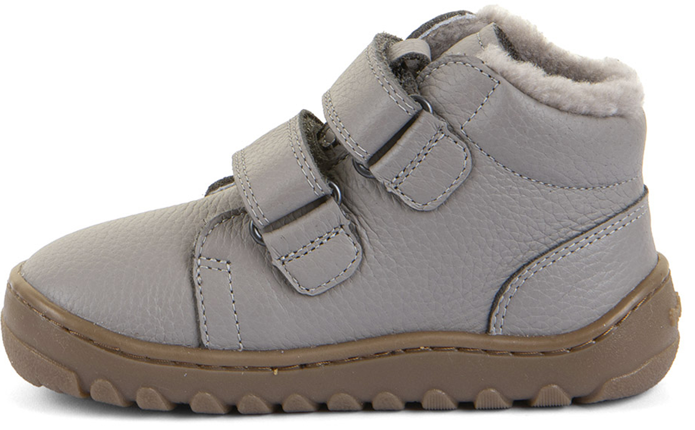 Lammfell gefütterte Lederschuhe Barfußschuhe von FRODDO Barefoot UP Furry in Grau G3110287