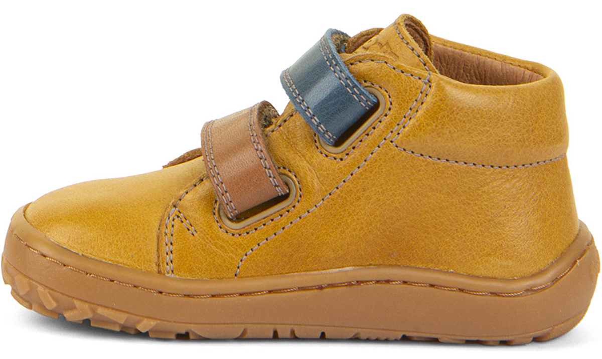 Barfußschuhe knöchelhoch aus Nappaleder von FRODDO in Senfgelb *First Step* G2130360