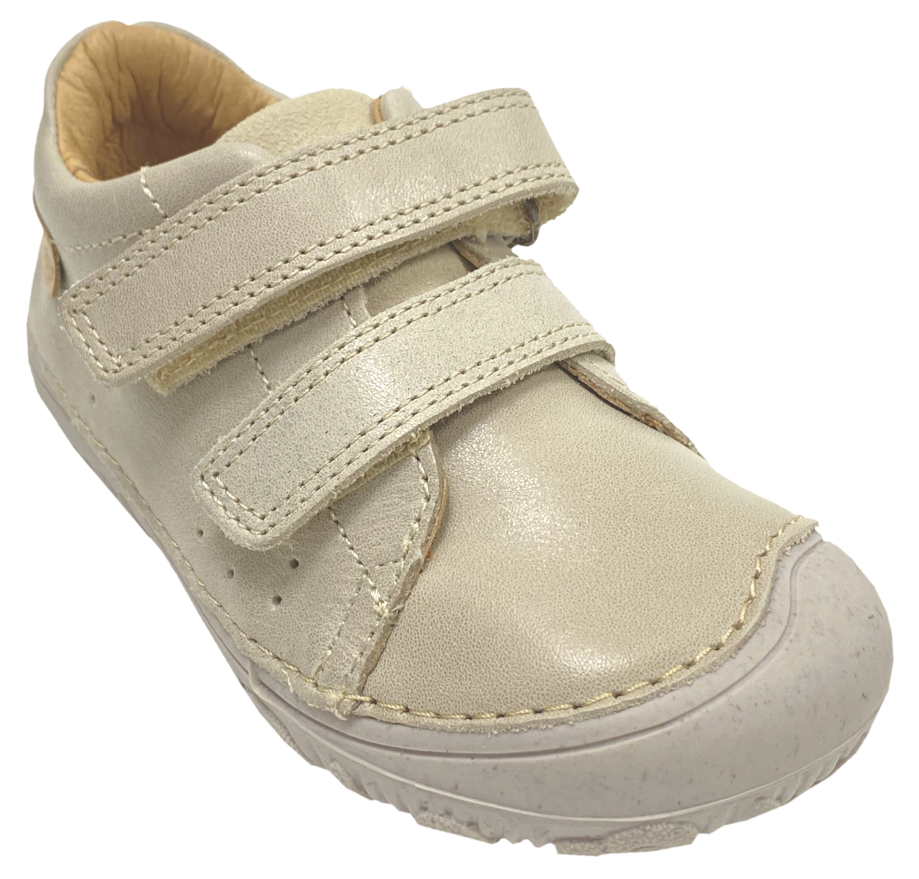 Knautschig weiche Halbschuhe aus Leder mit Minimalsohle in Cream / Beige von D.D.Step Barefoot 61950