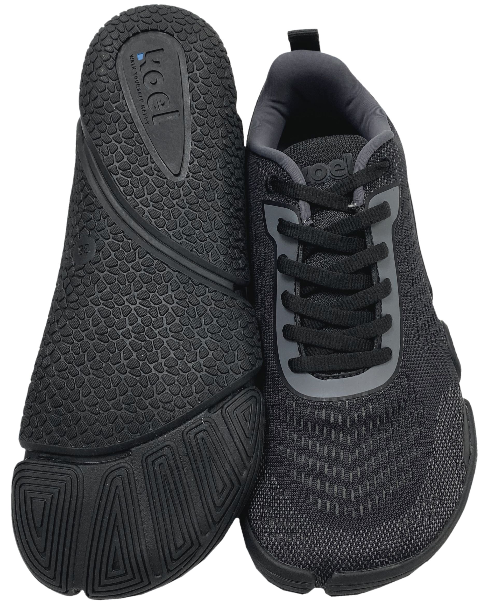 Luftig leichte Barfußsneaker aus Mesh Knit von KOEL Barefoot NILA in schwarz 26M003.50E