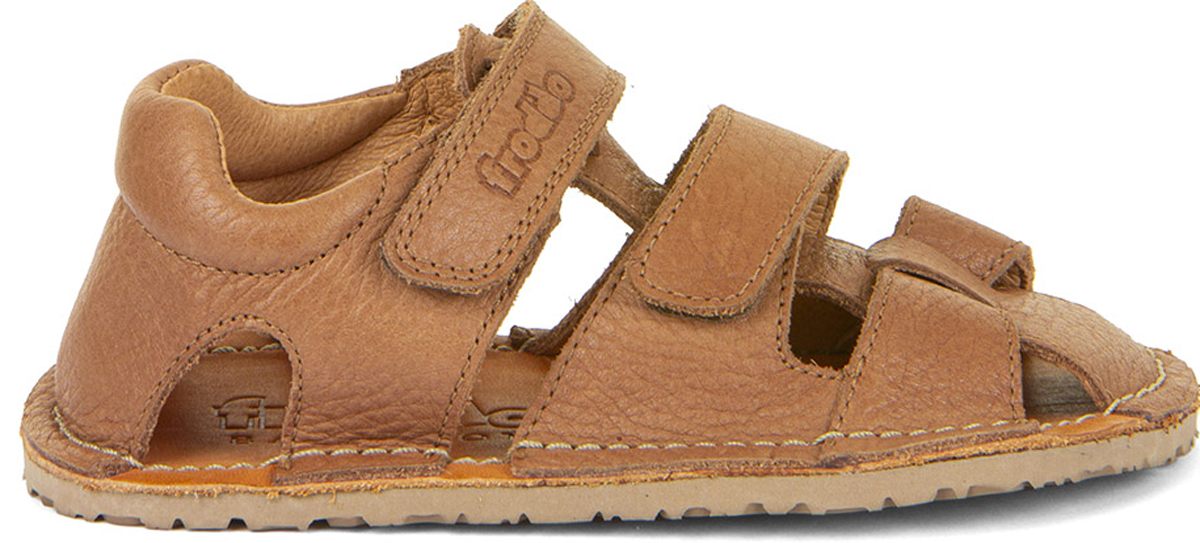 Barfußsandale aus Leder, Fersen & Zehenschutz von FRODDO *Flexy Avi* in Cognac G3150263