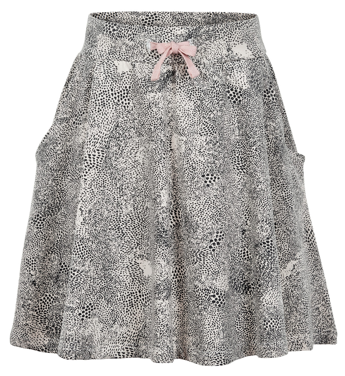 Sportlich schicker Rock aus BW Jersey, weit schwingend in Grau / Beige gemustert von CREAMIE  820630