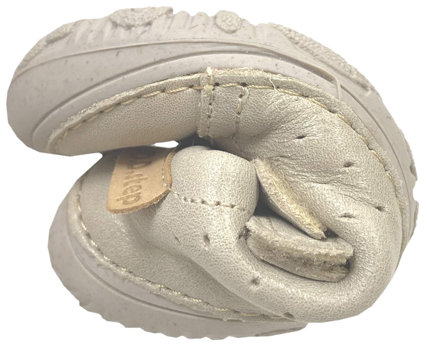 Knautschig weiche Halbschuhe aus Leder mit Minimalsohle in Cream / Beige von D.D.Step Barefoot 61950