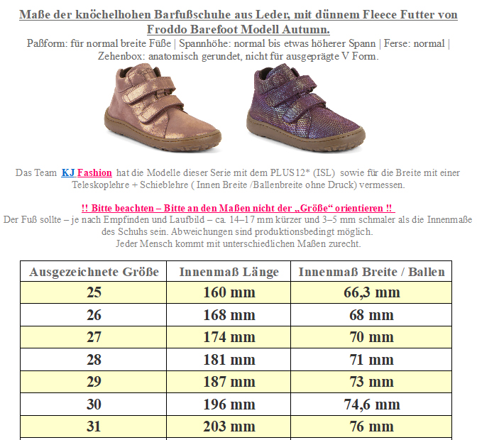 Knöchelhohe Barfußschuhe + dünnes Fleece Futter * FRODDO Barefoot Autumn* Pink Gold Glitzer  G3110263