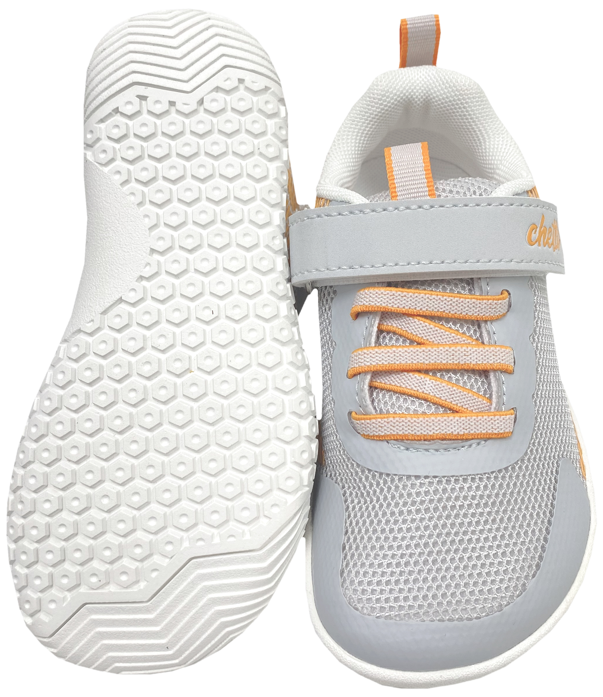 Vegane Barfuß-Sneaker in Grau Non-Marking Sohle von CHETTO Barefoot