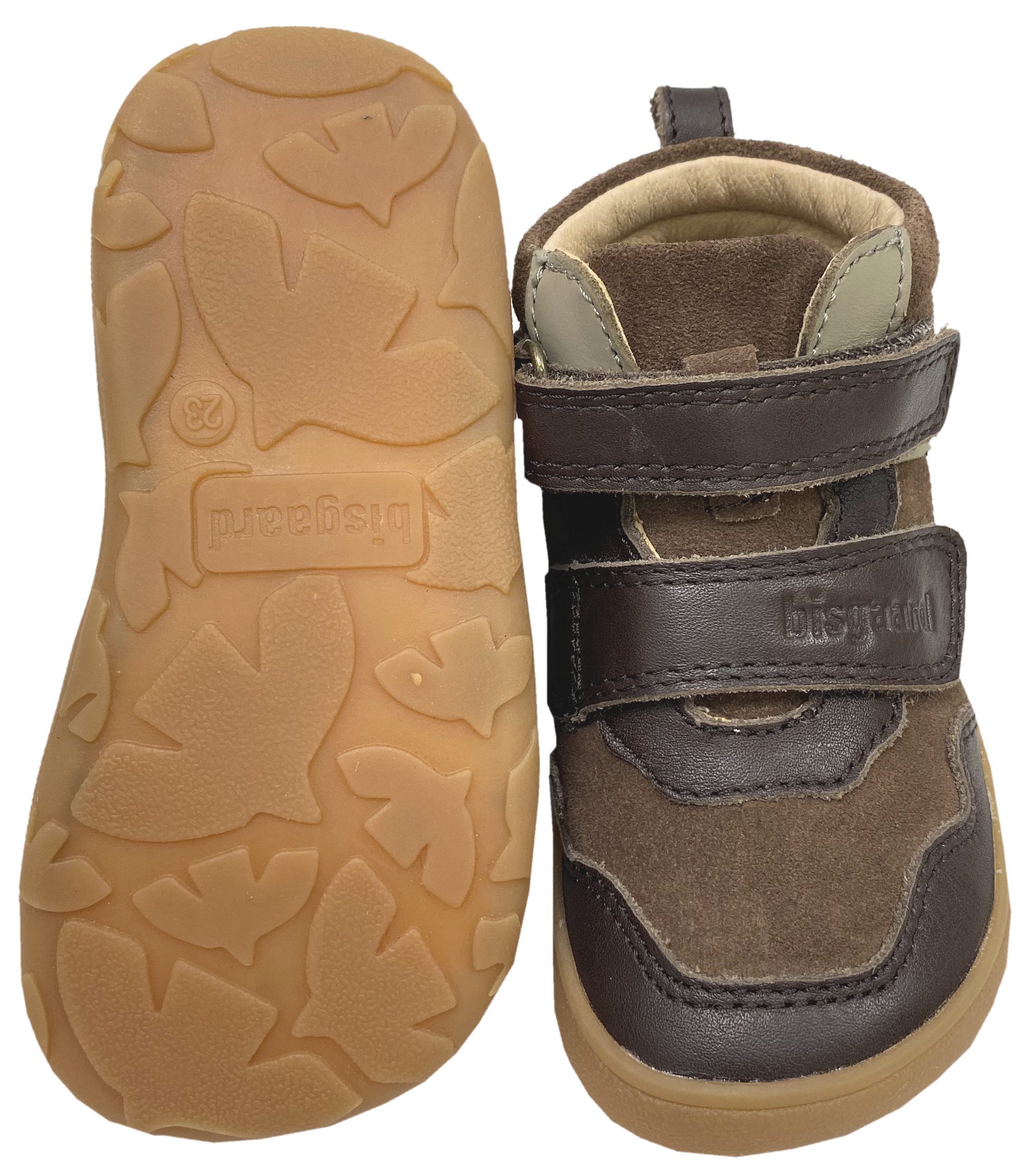 Halbhoher Barfußschuh aus weichem Leder von BISGAARD Barefoot * BECKY * in Braun