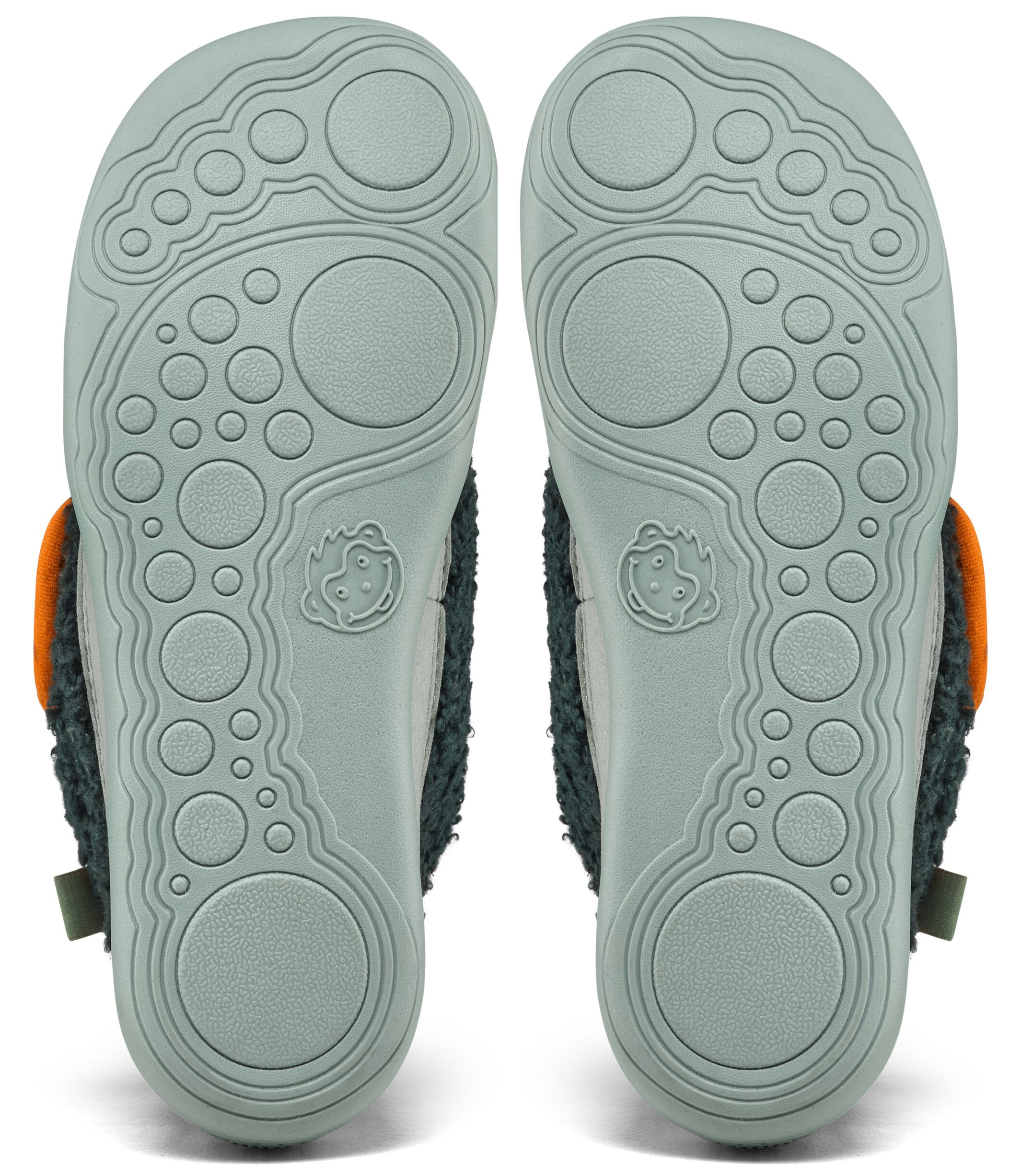 Veganer Hausschuh / Minimalschuhe aus recyceltem Fleece von AFFENZAHN * Bunny in Petrol *