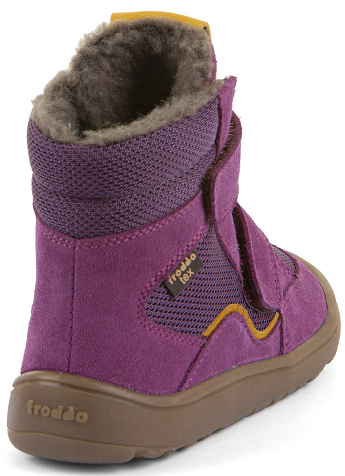 Winterstiefel Leder + Mesh +TEX +Schurwollfutter Pink/Lila FRODDO Barefoot G3160247