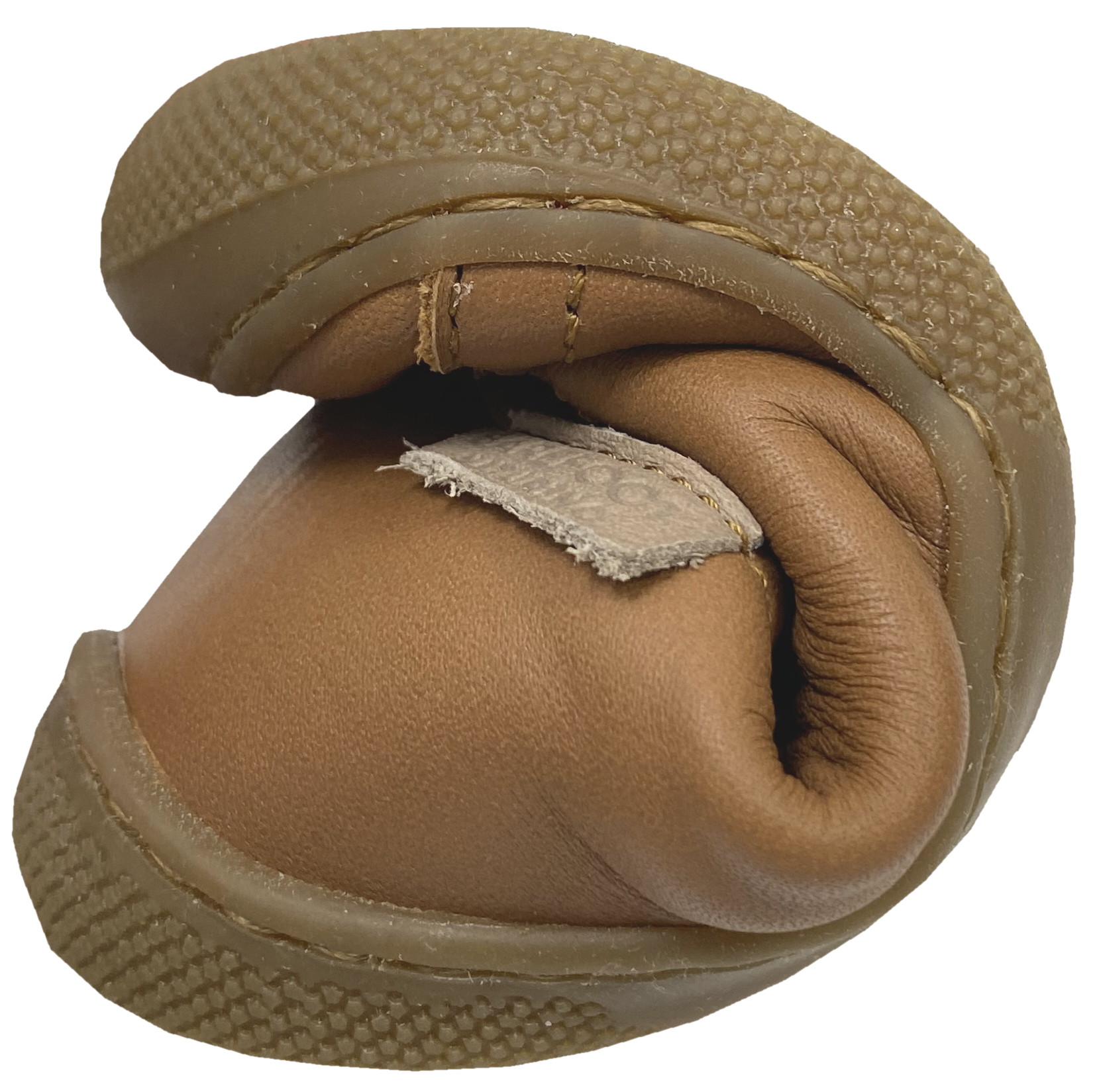 Lederschuhe mit Schnürung & Zipper aus weichem Leder von NATURINO Barefoot * Amur in Cognac *