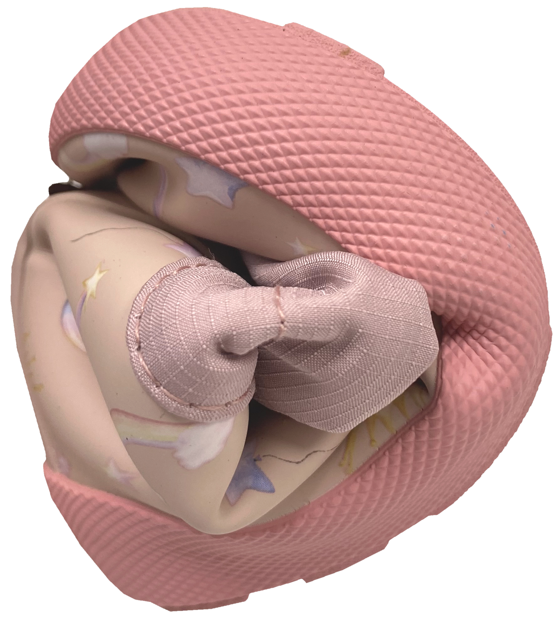 Kurze Thermo Barfuß Gummistiefel Winterfutter von BISGAARD in Rose Einhorn 92023