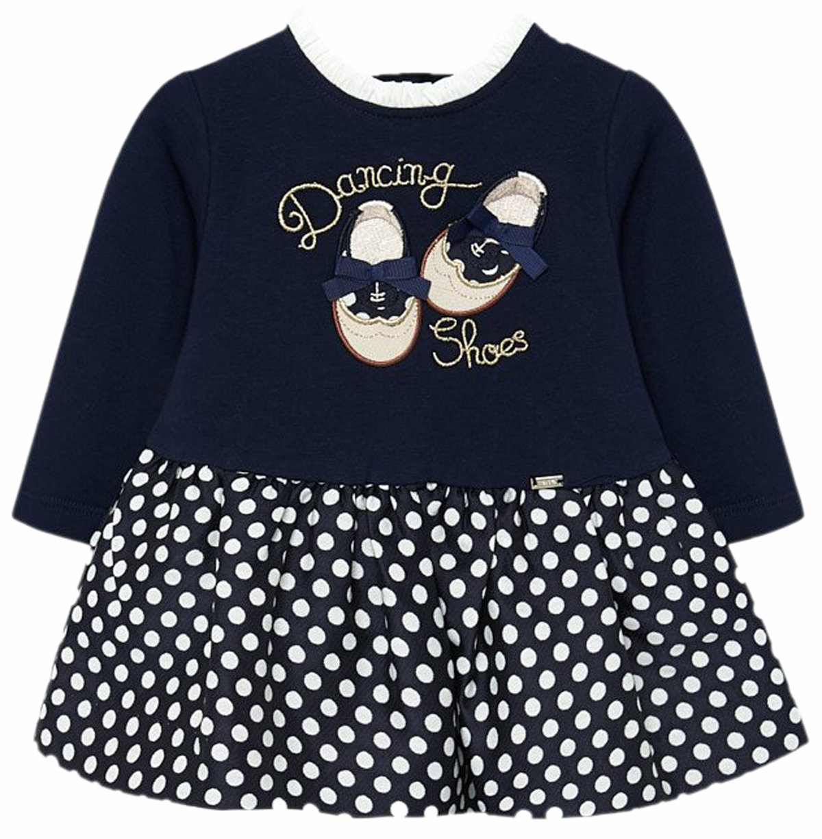 Wunderschönes Kleid, weit schwingender Rock, wertig bestickt, Rüschenkragen von MAYORAL 2919