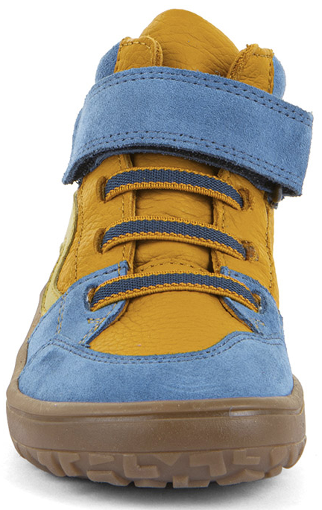 Halbhohe Barfußschuhe, TEX Membran & Textil Futter FRODDO *Barefoot TEX Go * Blue Yellow G3110265