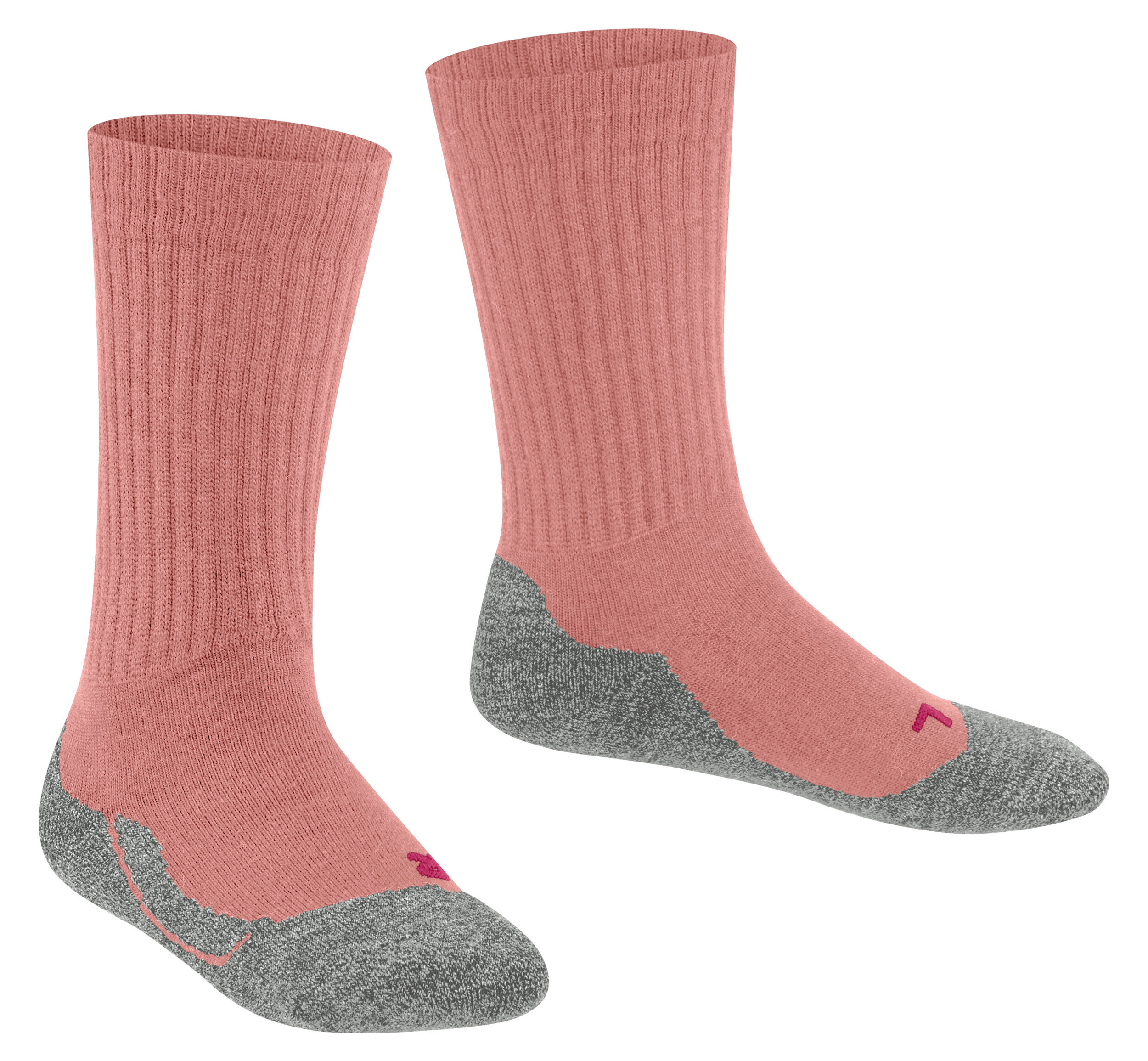 FALKE Active Warm in Wildrose Anatomische Rechts /Links Form Plüschsohle, Feuchtigkeitsabführend