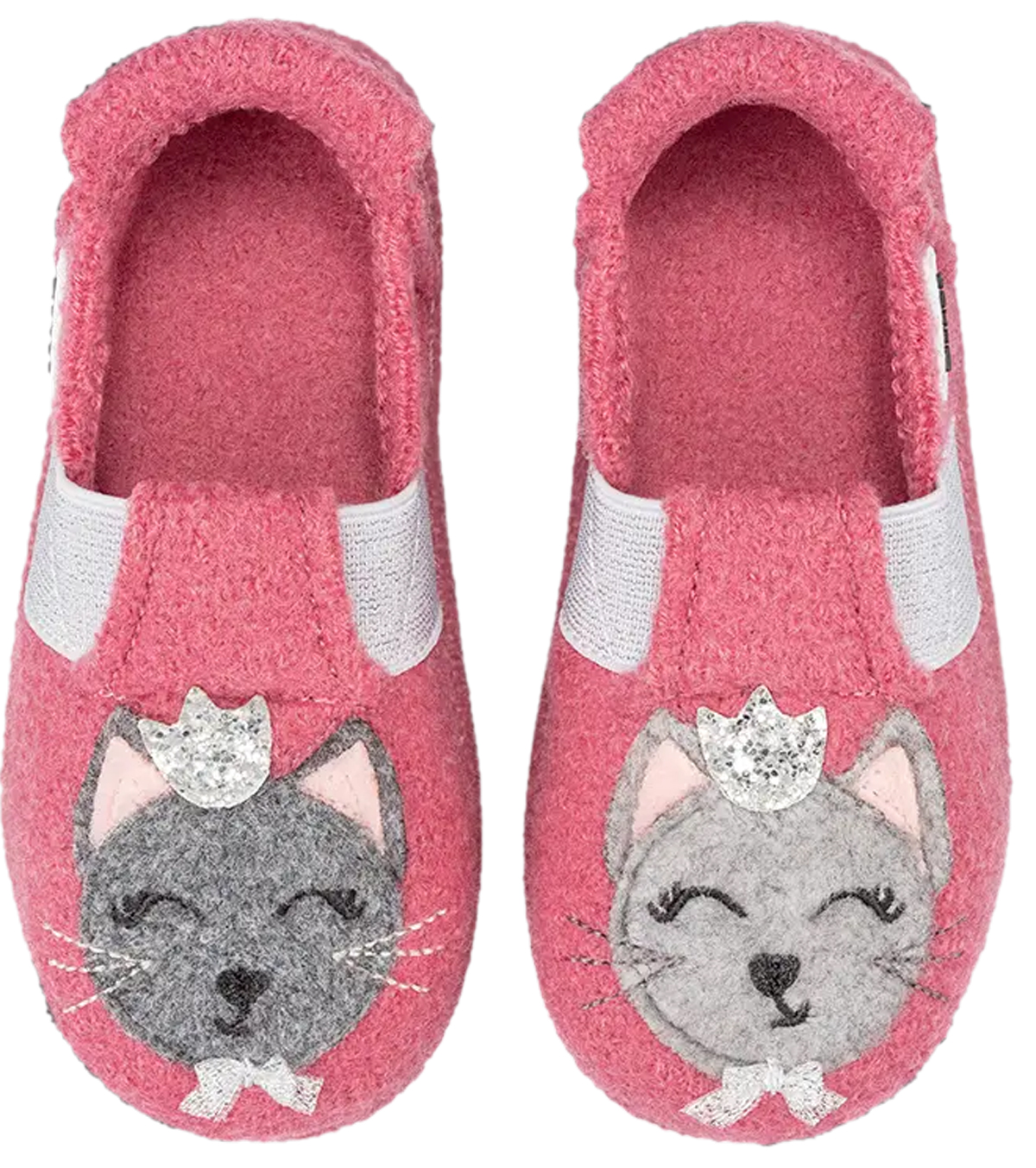 Schlupf - Hausschuhe aus Wolle, TPR Sohle von NANGA Modell * Aristokitty 2.0 * in Azalee