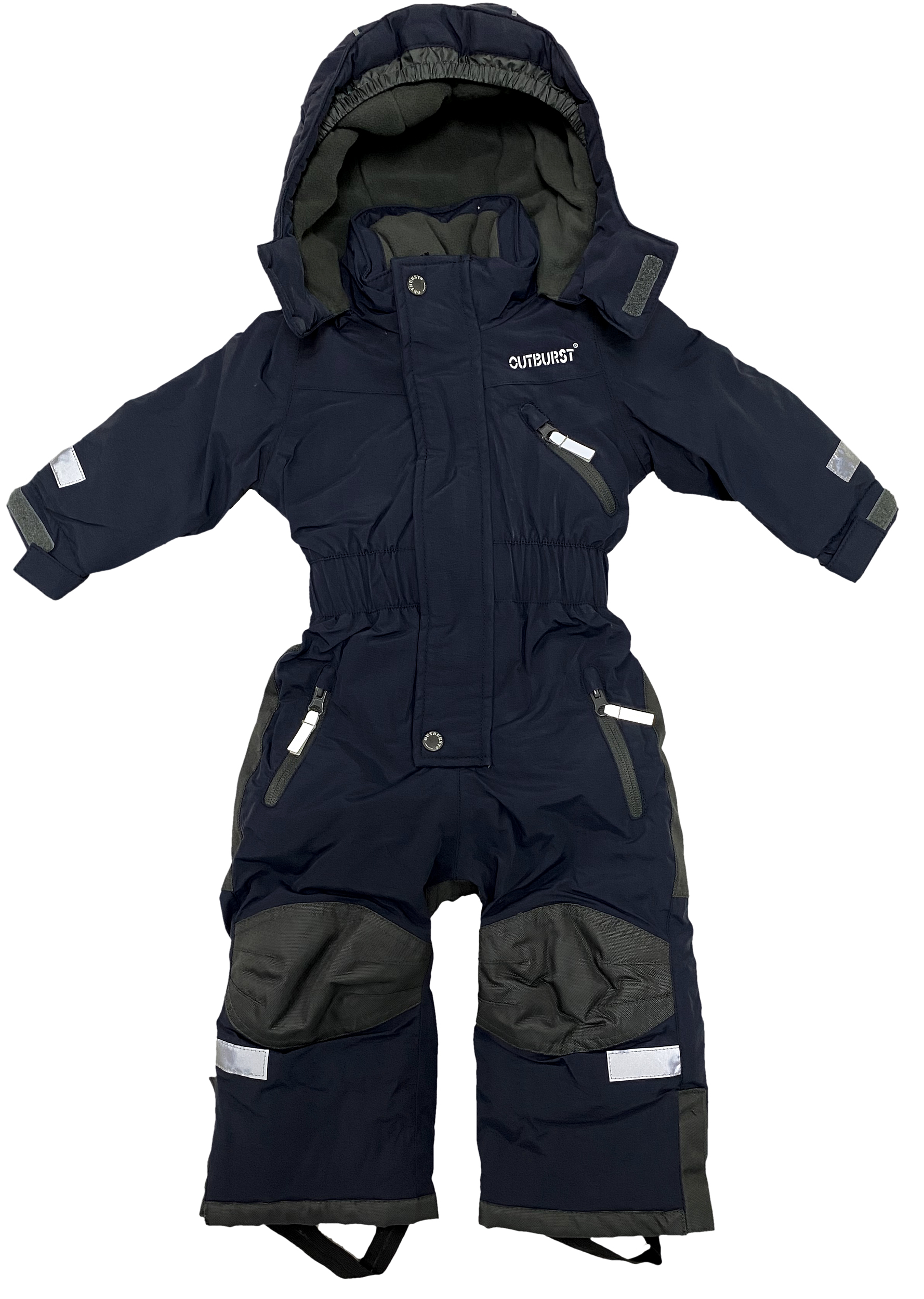 Skianzug in Dark Blue Wasserdicht & Atmungsaktiv, verstärkte Knie & Gesäßpartie OUTBURST