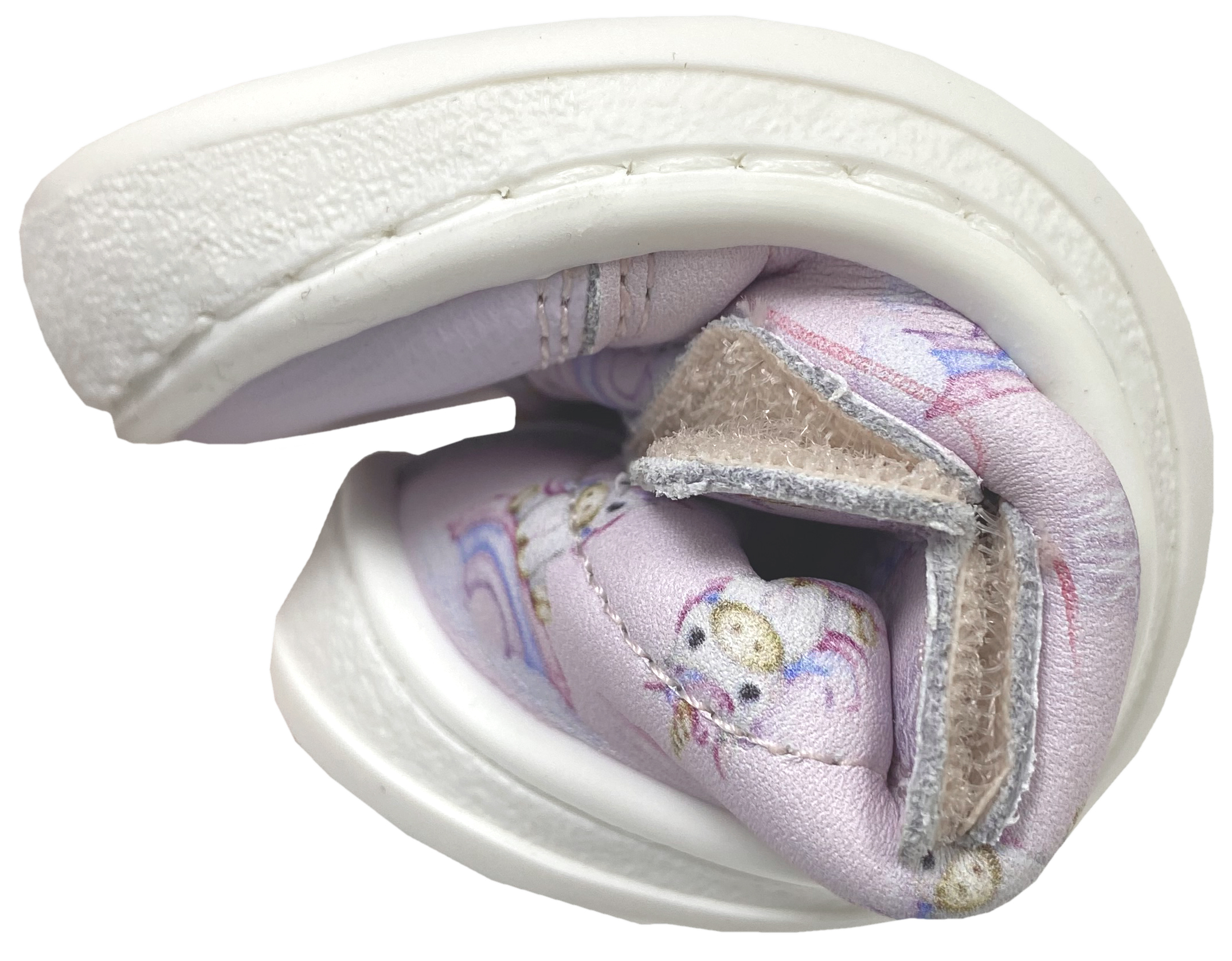 Barfuß Sneaker in Flieder mit Regenbogen Einhorn Print von FLEXI NENS 42936