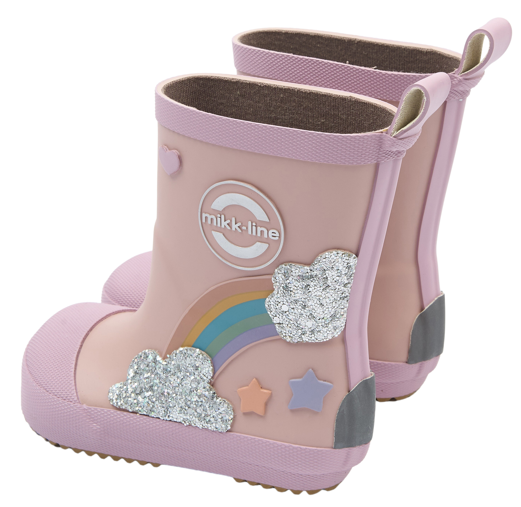 Barfußgummistiefel in tollen Designs von MIKK LINE Modell 38108 Rainbow Glitzer