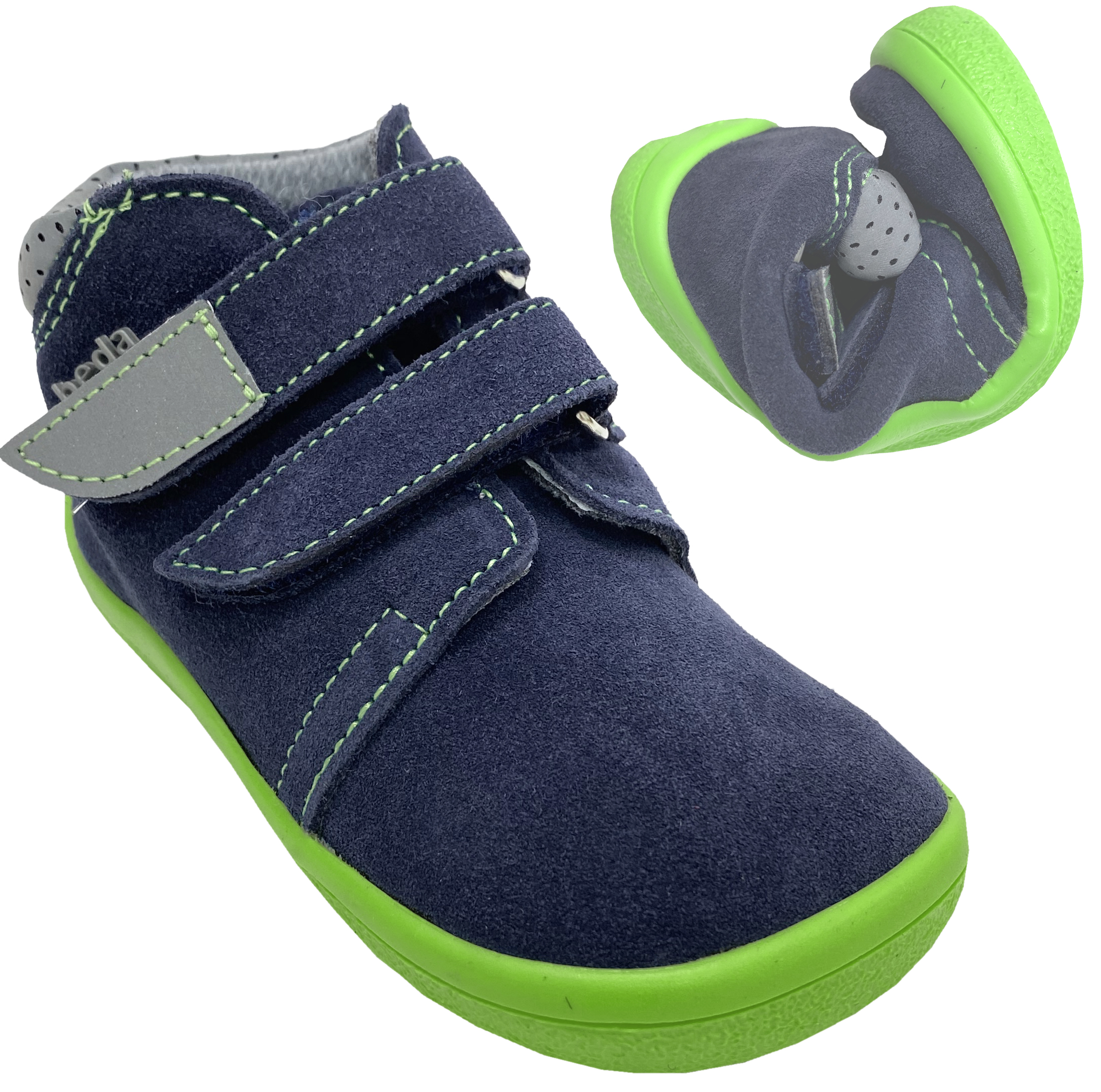 Barfußschuhe / Halbschuhe Mid Top + TEX Membran * MARCUS in Navy * V2 von BEDA