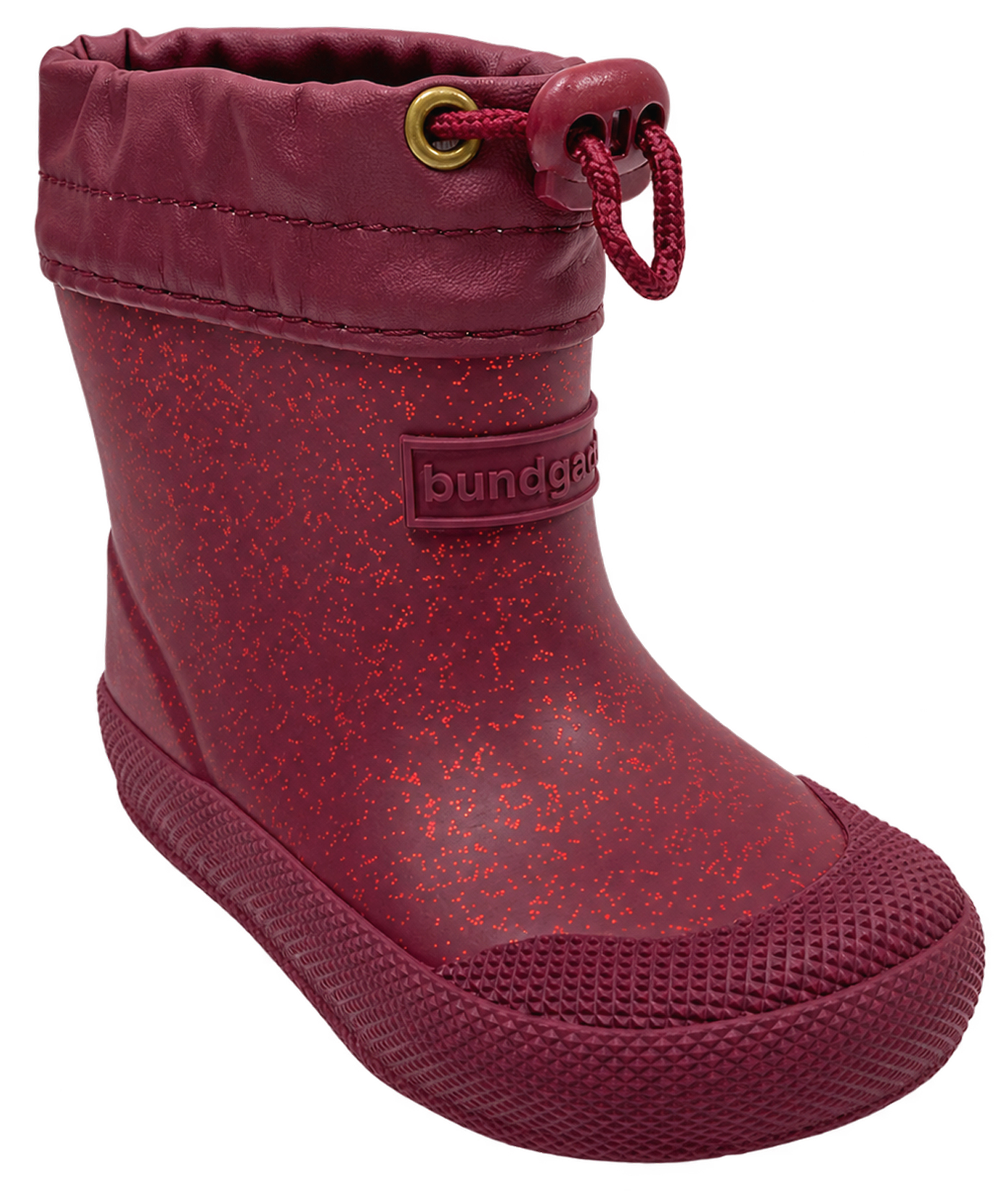Barfuß Gummistiefel / Regenüberzieher >BUNDGAARD< mit Warmfutter MALIK in Berry Sparkle