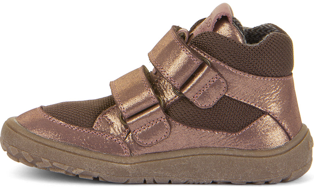 Barfußschuhe aus Leder & Mesh, TEX Membran & Textil Futter, Rose Gold /Braun v. FRODDO G3110254