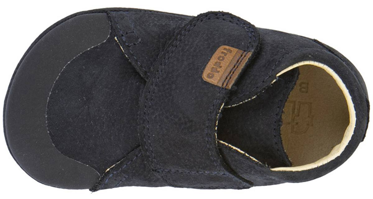First Walk Lederschuhe in Dark Blue mit soft- knautschiger Minimalsohle von FRODDO Barefoot G1130024