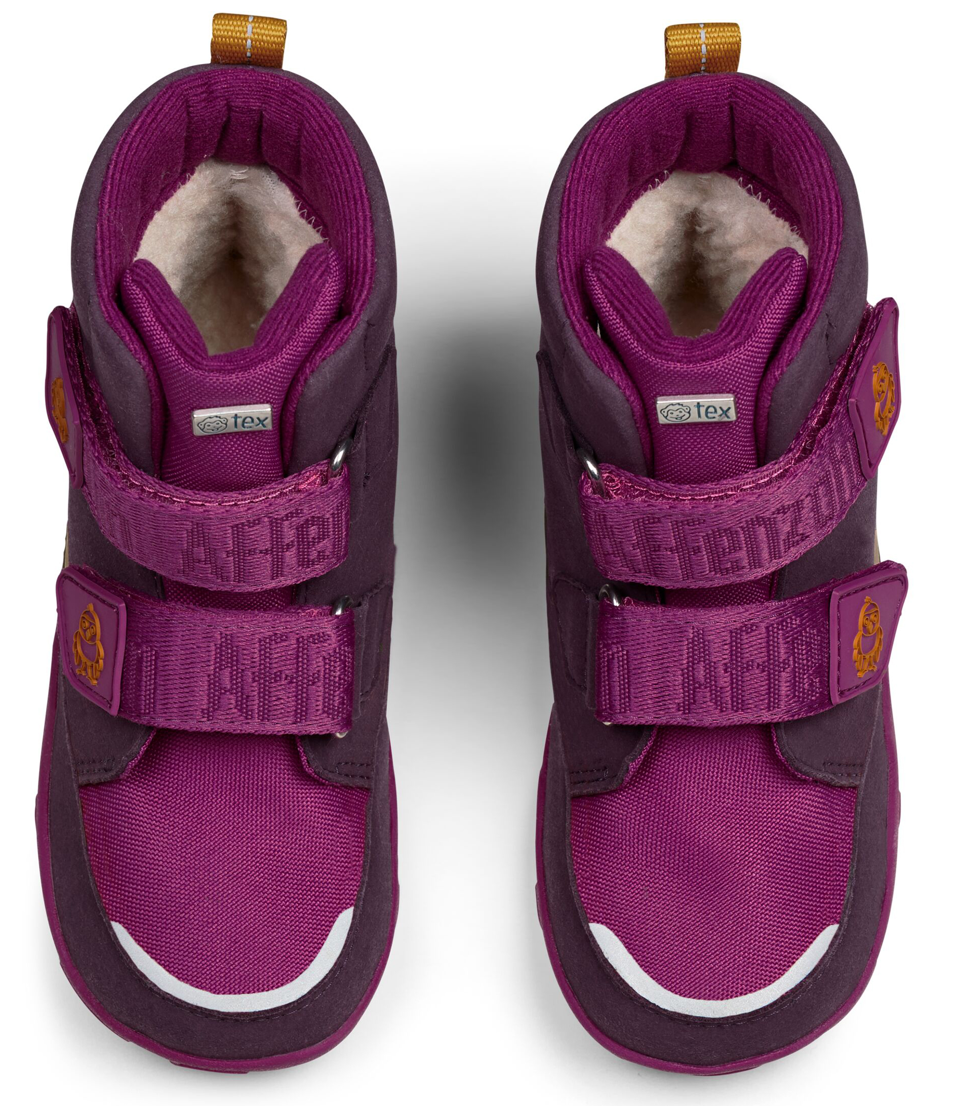 Vegane Winterstiefel  von AFFENZAHN >TEX Membran Mid Boot Comfy Vogel in Berry / Weinrot