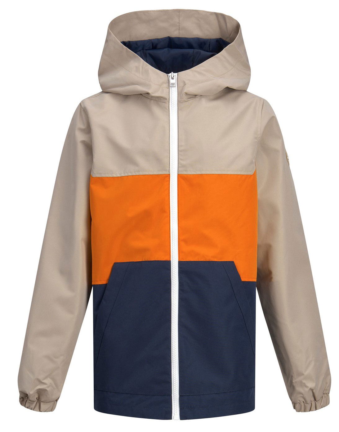 Übergangsjacke / Sommerjacke Color Blocking Beige / Orange / Navy von JACK & JONES 12185183