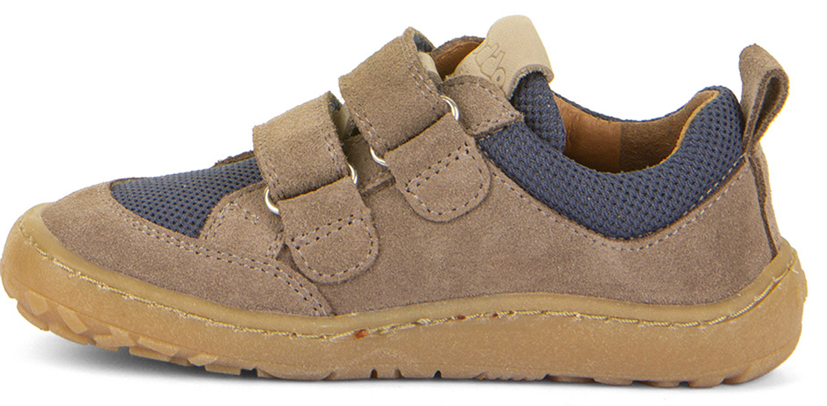 Mega flexible Sneaker *Barefoot Basic* Leder + Mesh Besatz in Beige / Denim v. FRODDO G3130260