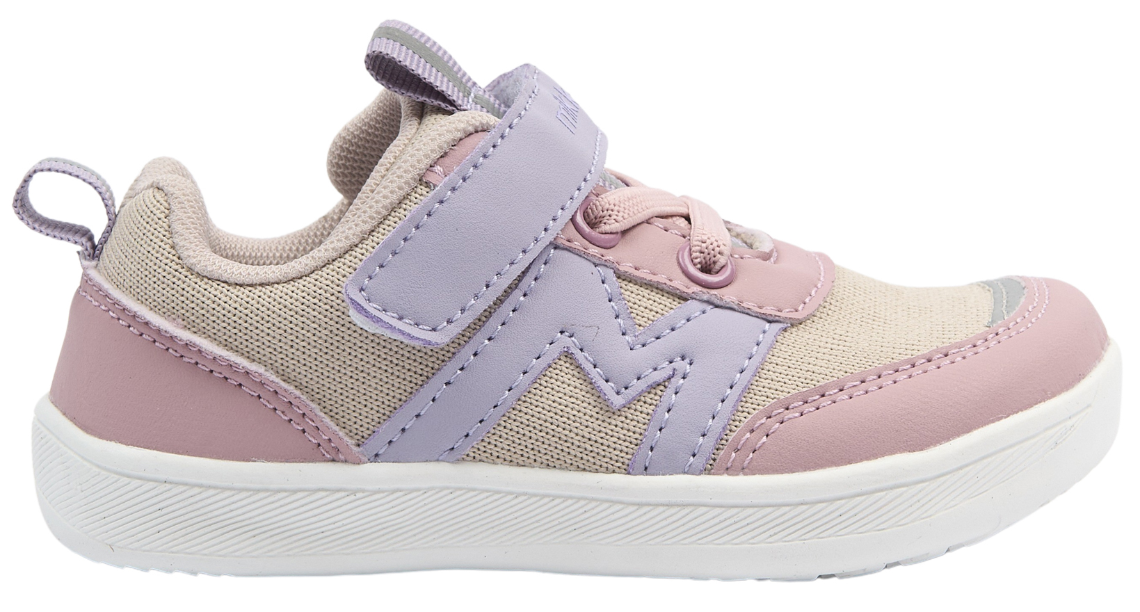 Barfuß Sneaker VEGAN Mesh Gewebe Non Marking Sohle *MIKK Line Barefoot* Mauve Beige 3014