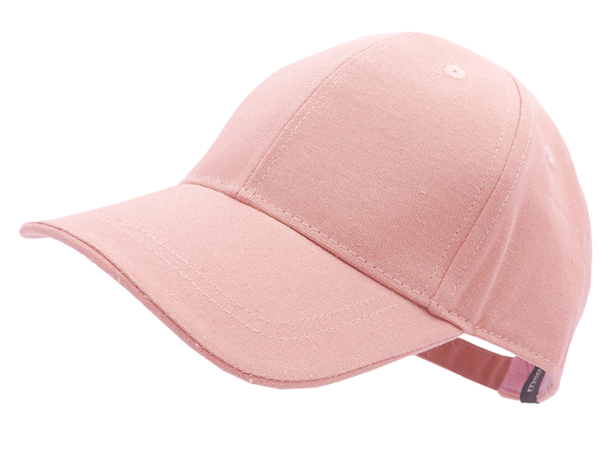 Schlichtes Basic Cap verstellbar,  in Apricot / Coral Uni aus BW Canvas von MAXIMO 755900