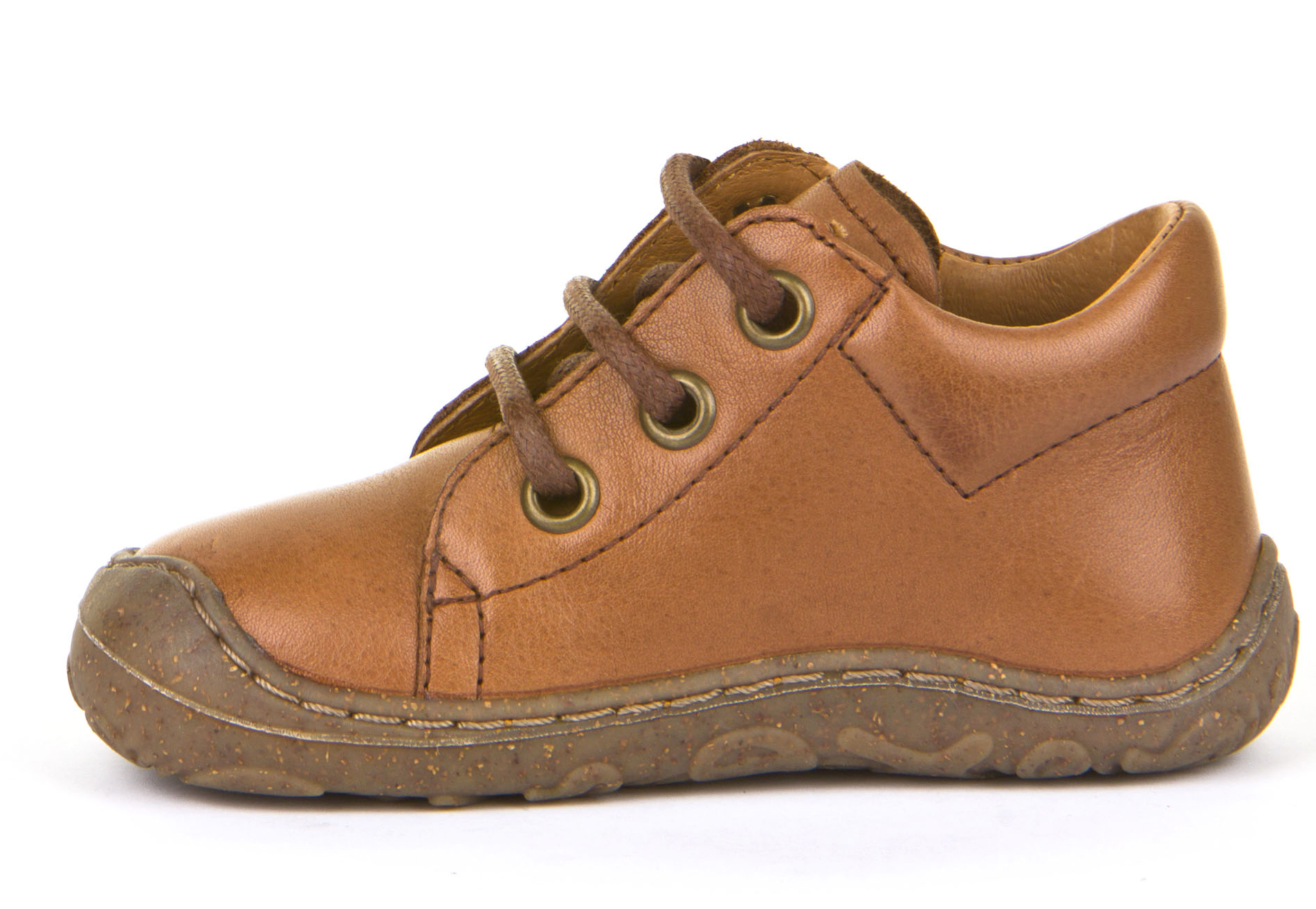 Flexible Halbschuhe, Schmal, aus Leder, z.schnüren in Cognac von FRODDO 30204-3