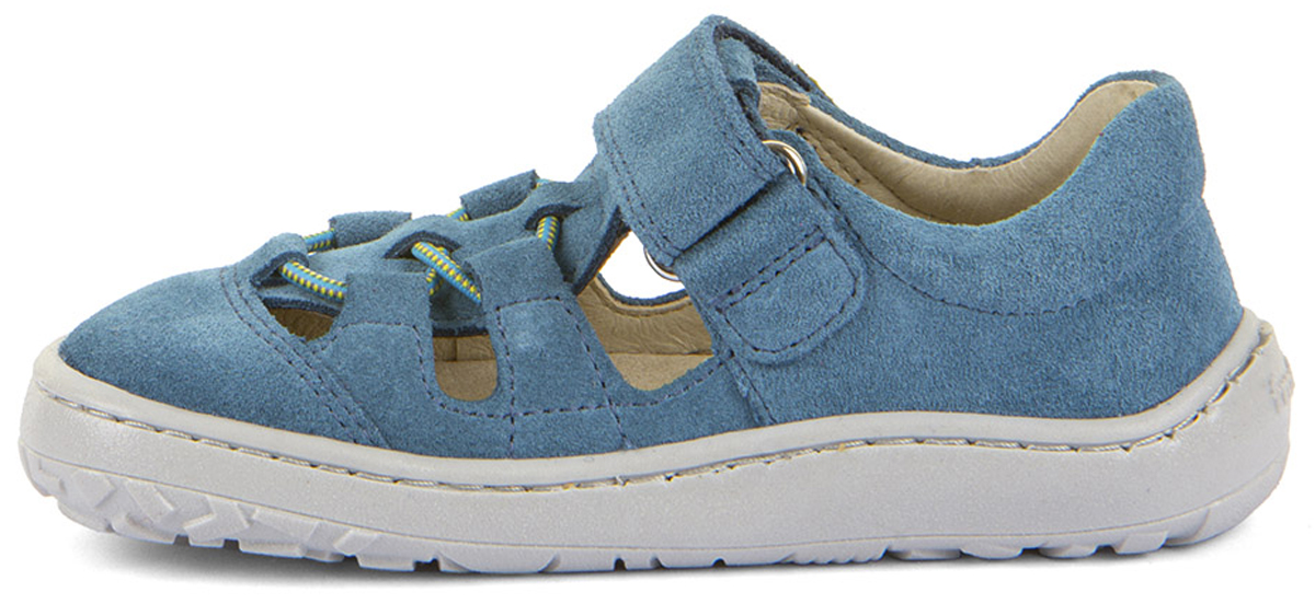 Halbsandale / Minimalschuhe aus Leder Zehen & Fersenschutz von FRODDO Barefoot in Jeans Blau G3150290