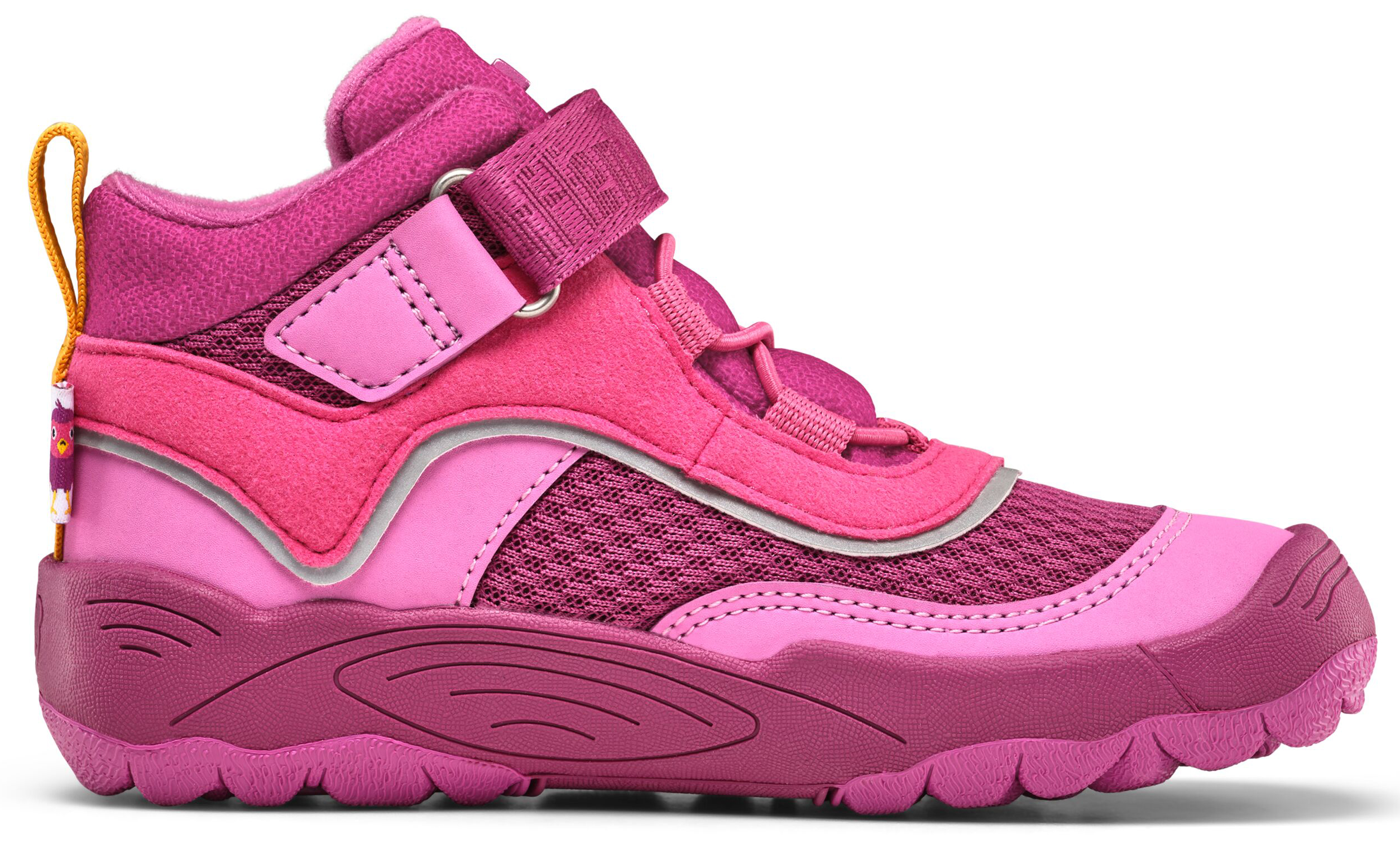 Veganer Übergangsschuh / Low Boot von AFFENZAHN * EXPLORY * Vogel in Berry / Pink