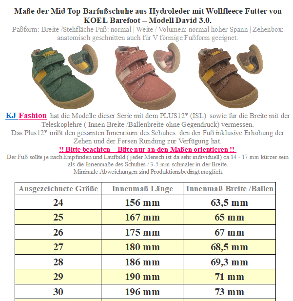 Hydroleder Barfußschuhe mit Wollfutter * DAVID 3.0 Wool * in Old Pink von KOEL 07M070.233