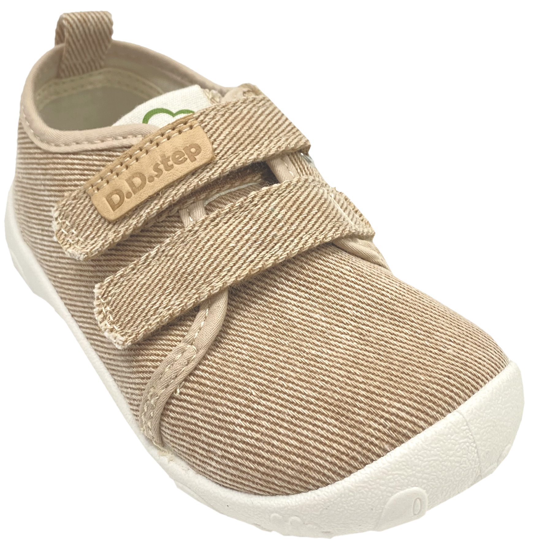 Textil Canvas Sneaker in Beige / Cream Non Marking Minimalsohle von D.D.Step Barefoot C086-61763