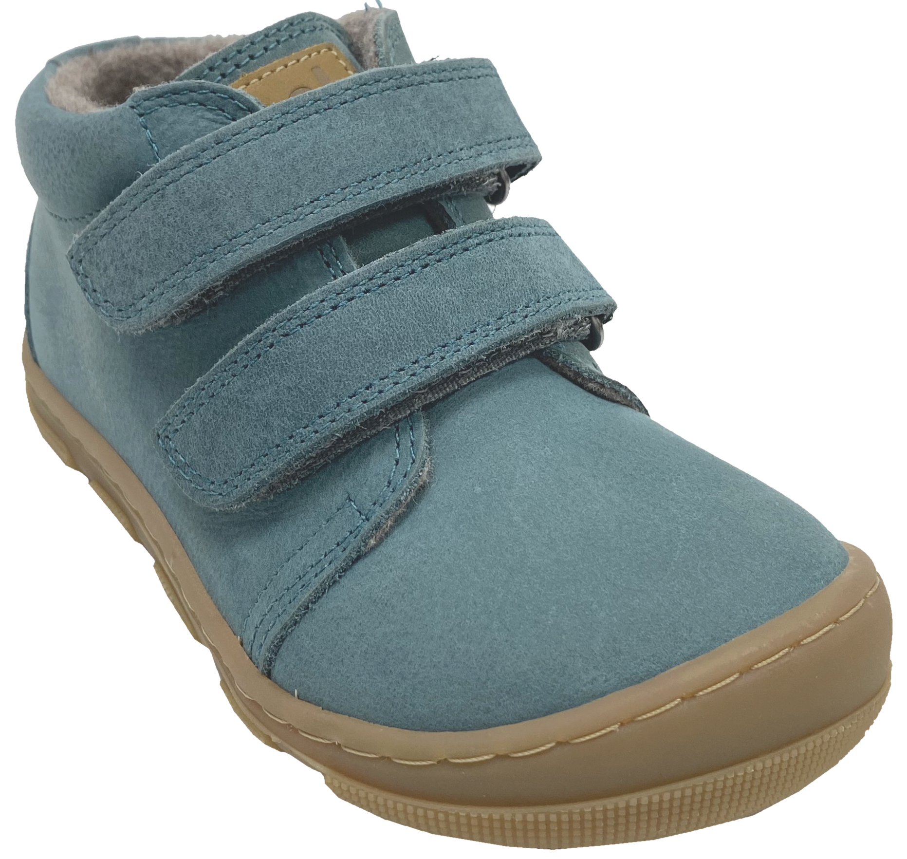 Barfußschuhe *KARI Wool Extra Wide* v. KOEL Hydro Leder+Wollfleece Futter TÜRKIS 15W002.233