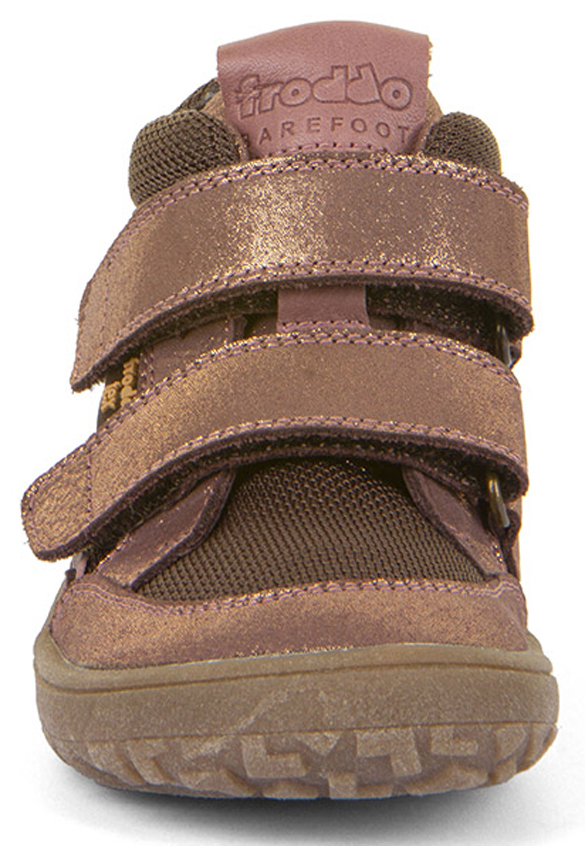 Barfußschuhe aus Leder & Mesh, TEX Membran & Textil Futter, Rose Gold /Braun v. FRODDO G3110254