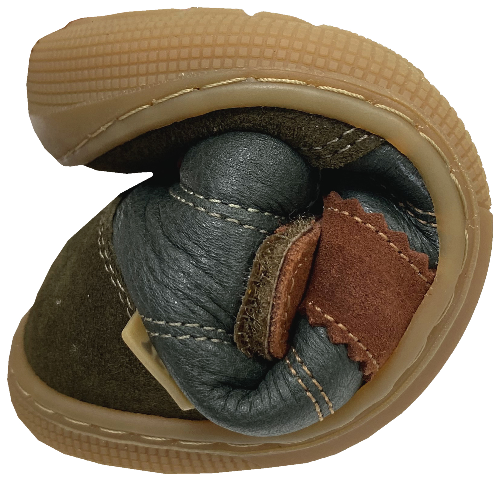 Knöchelhohe Minimalschuhe Leder, Wollfleece Futter + TEX > KOEL Barefoot * DANIEL 3.0* Green 07T055.303