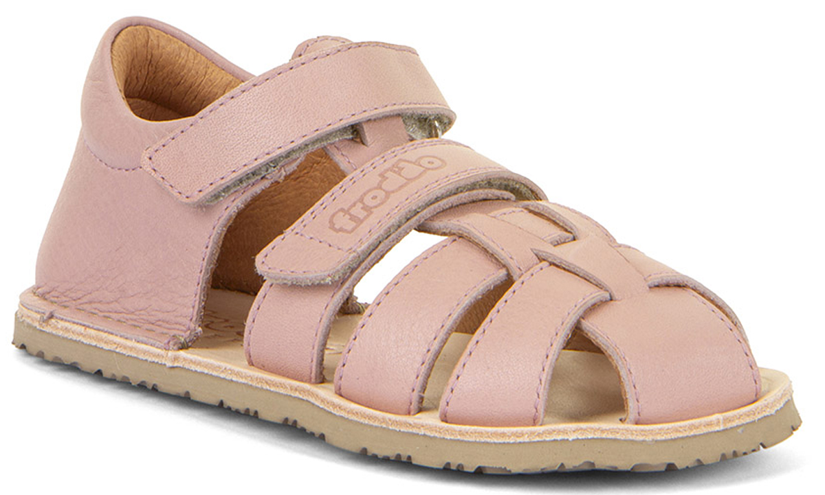 Leder Barfußsandalen, Fersenschutz & Zehenschutz in Rose von FRODDO Flexy G3150283