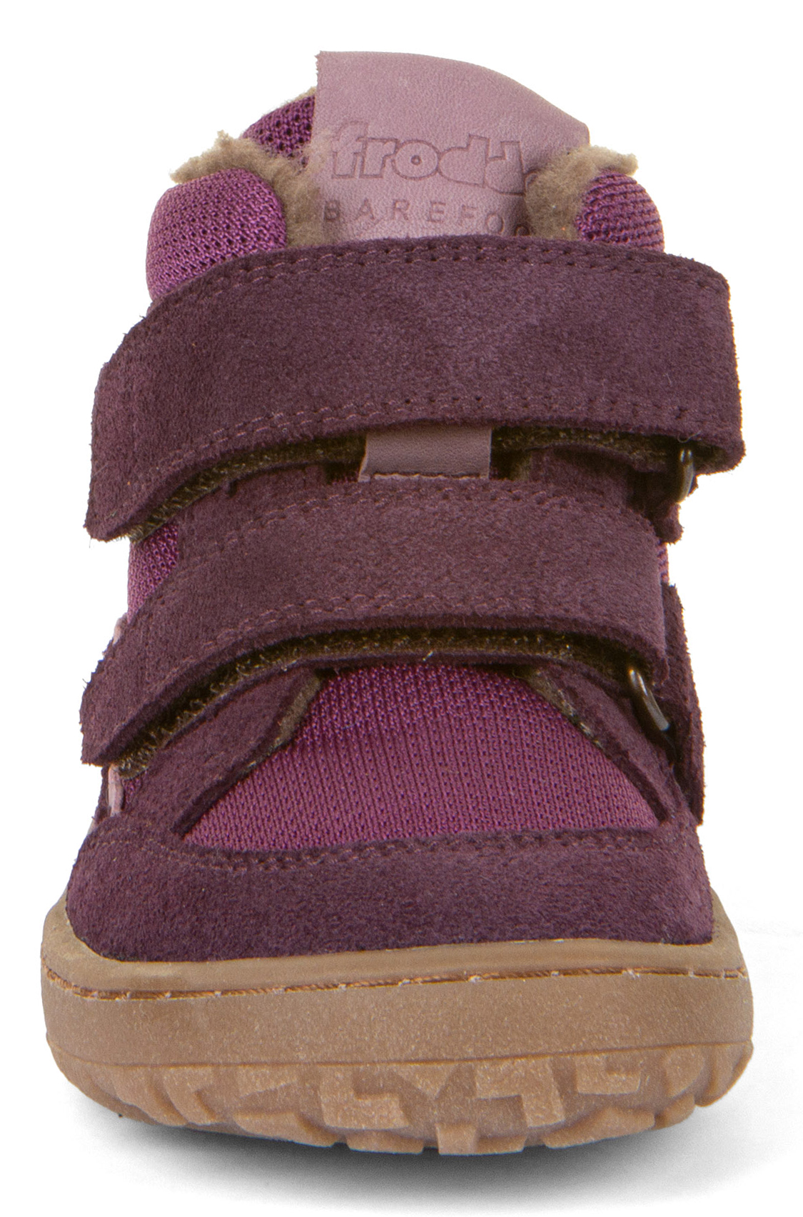 Knöchelhohe Barfußschuhe in Lila / Purple mit Schurwollfutter von FRODDO G3110229-3