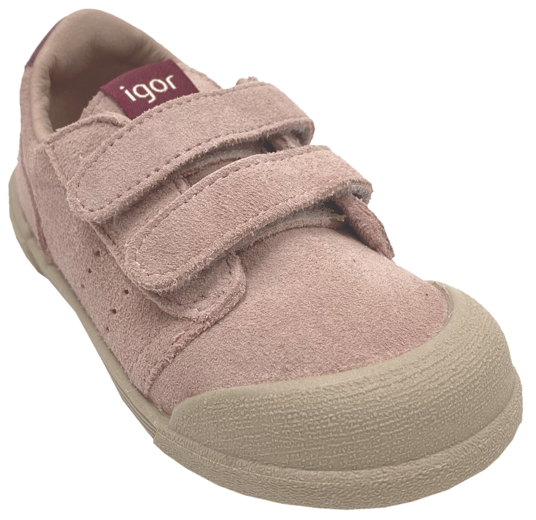 Lässig schicke Sneaker aus Leder & Mikrofaser in Altrosa aus der Barefootlinie von IGOR aus Spanien Tennis S.