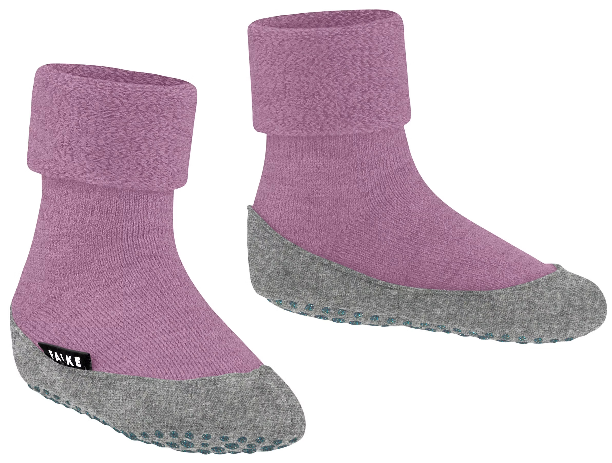 COSYSHOE rutschsicherer Hausschuh / Haussocke aus Wolle von FALKE in 8778 Blush / Altrose