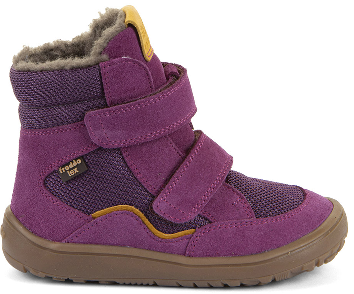 Winterstiefel Leder + Mesh +TEX +Schurwollfutter Pink/Lila FRODDO Barefoot G3160247