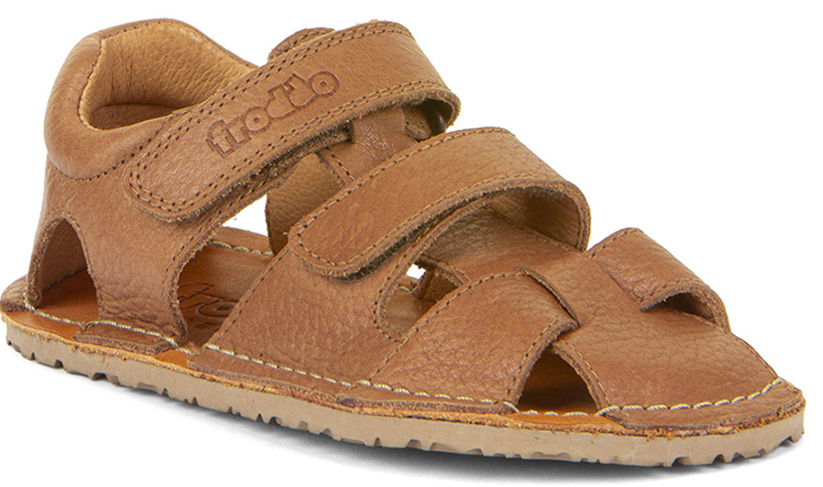 Barfußsandale aus Leder, Fersen & Zehenschutz von FRODDO *Flexy Avi* in Cognac G3150263