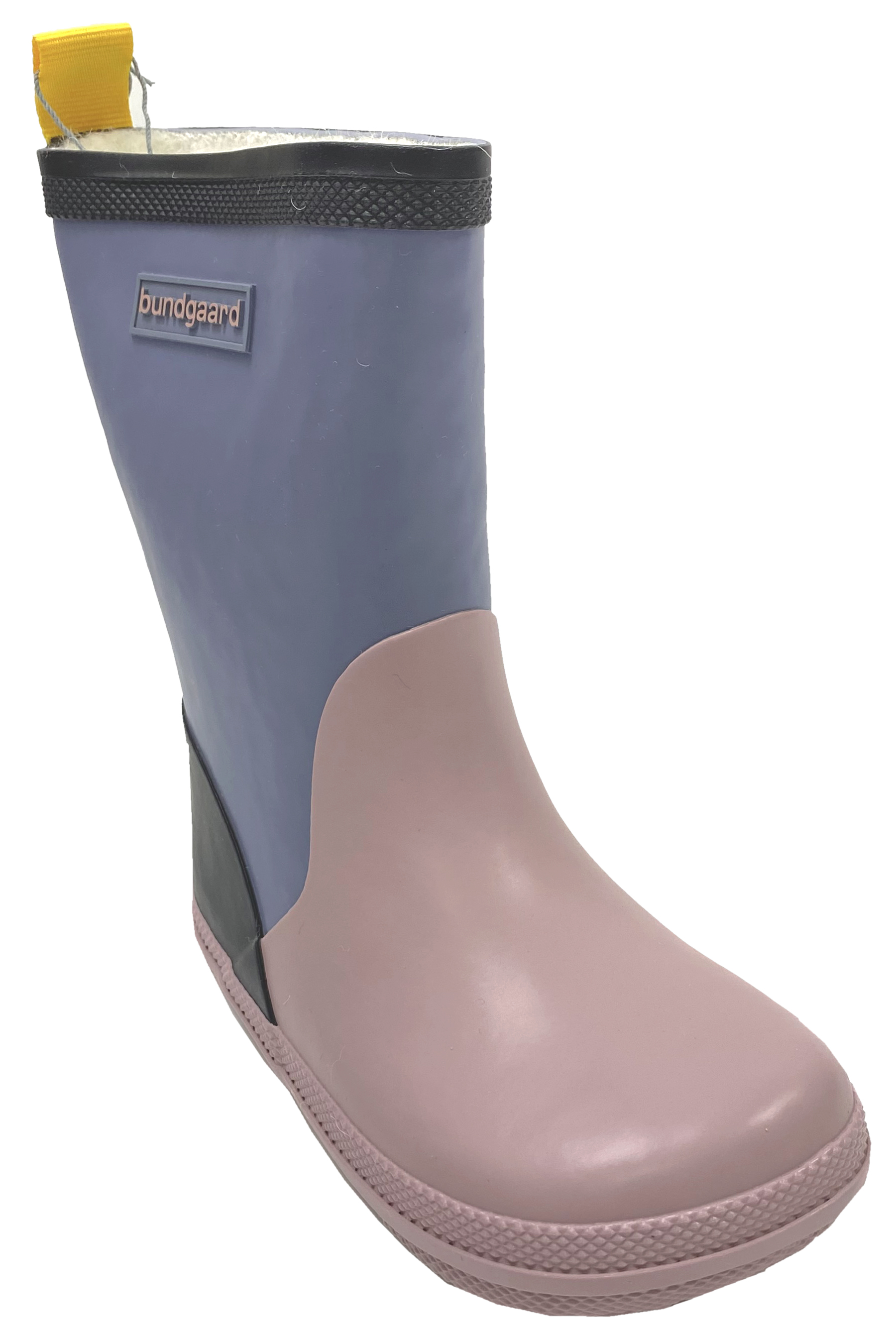 Barfuß Gummistiefel Charly High Warm, Naturgummi +Winterfutter Tricolor Teal Rosa Black BUNDGAARD