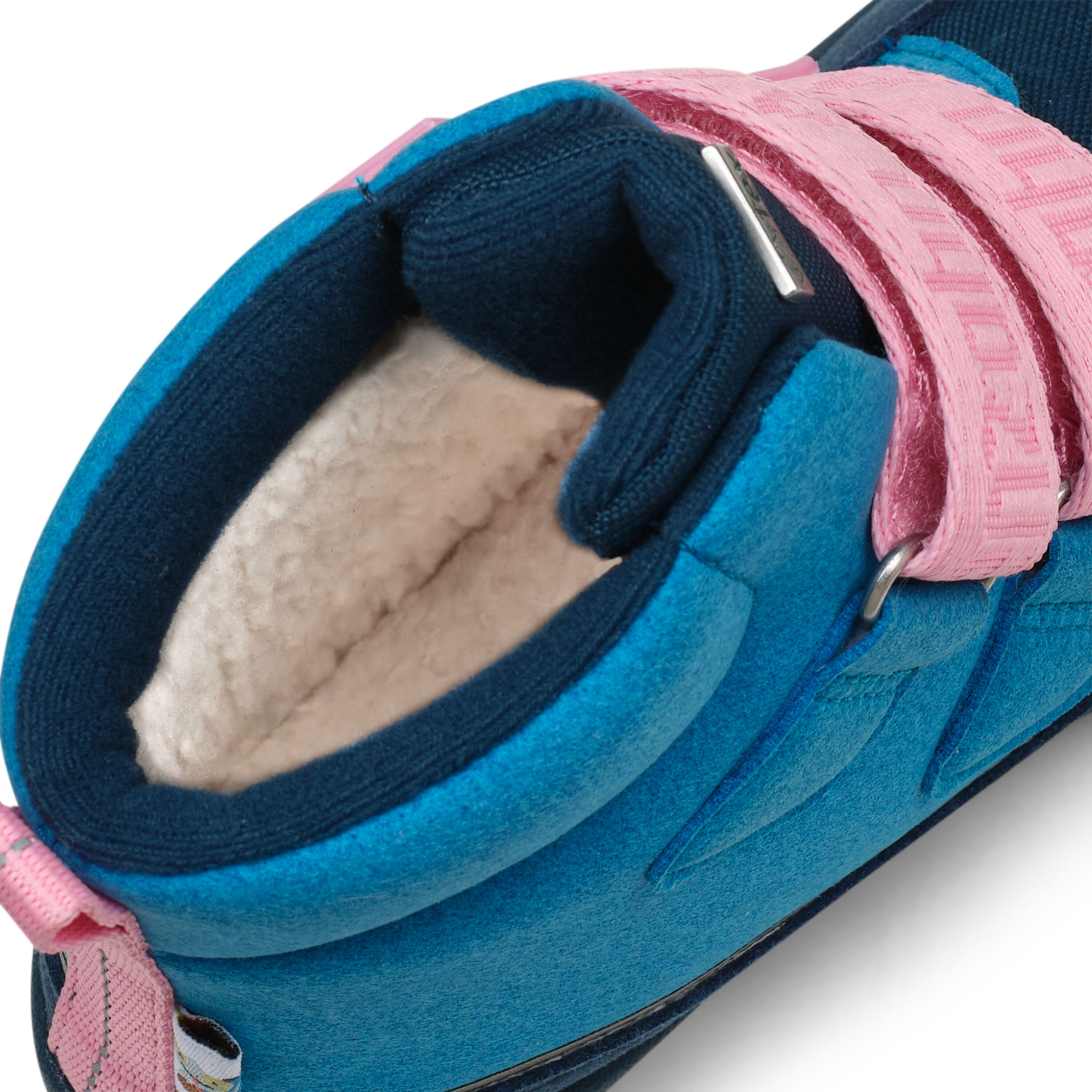 Vegane Winterstiefel  von AFFENZAHN >TEX Membran Mid Boot Comfy Chameleon Blue Pink