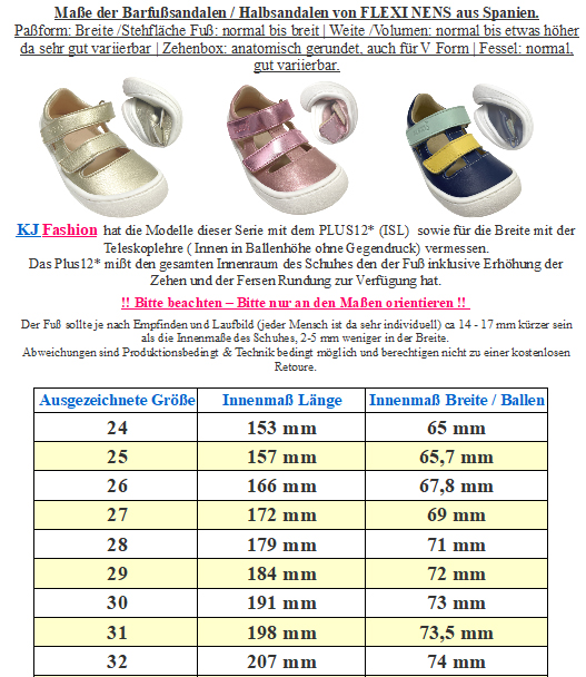 Halbsandale / Barfußschuhe in Rosa / Pink Glitzer aus Leder von FLEXI Nens mit Doppelklett 42790